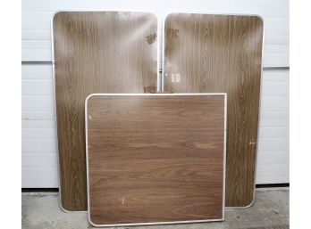 Three Vintage Lightweight Aluminum Folding Tables