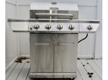 Nexgrill 4-Burner Propane Gas Grill In Stainless Steel With Side Burner (Model #720-0830H)