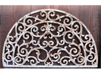Wrought Iron Half Round Rustic Wall Grill