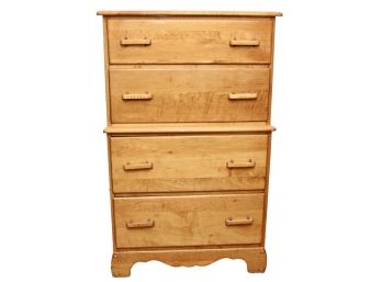 Mid-Century Heywood Wakefield Style Maple Four Drawer Dresser