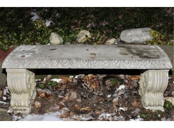 Concrete And Cast Stone Bench