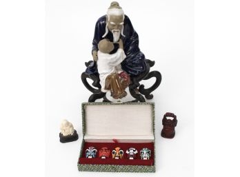 Chinese Mudman Figurine And Collectibles