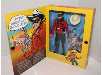 Vintage Playing Mantis 12 Inch Lone Ranger Doll In Nice Collectors Box