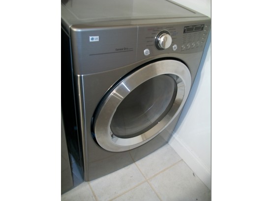 LG Stainless Steel Electric Dryer Model DLE270IV (Low Hours)