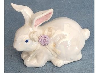 Vintage Bunny Rabbit Opalescent Finish Russ Figurine
