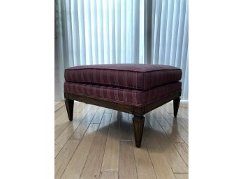 Red Upholstered Footstool
