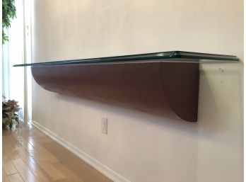 Modern Wall-Mount Glass Top Shelf