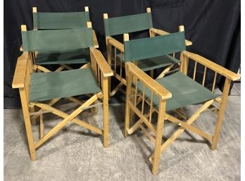 Four Collapsable Director Style Chairs
