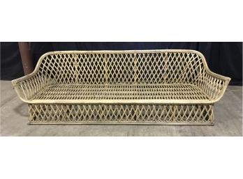 Rattan Couch No Cushions