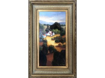 Oil On Canvas - Landscape By E. Collins