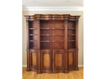 Monumental High Quality Lighted Bookshelf Or China Cabinet