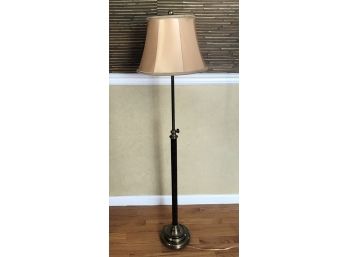 Antiqued Brass Stick Lamp