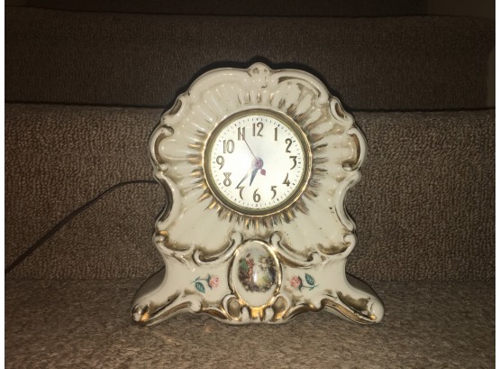 Untested Antique Standing 110V Clock