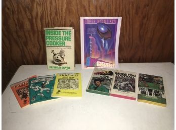 Group Of NFL Football Books From The 1980s