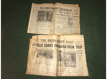 CT Bridgeport Post 1969 Newspapers