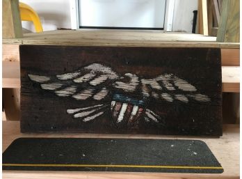 Wooden American Eagle Wall Sign