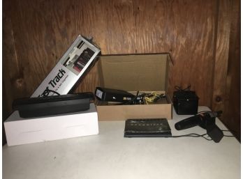 Group Of Untested Electronics Including Router, Tie And Belt Organizer, Etc.