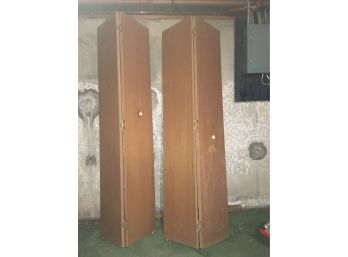 2 Wooden Bi Fold Doors