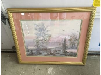 Gold Frame Nature Wall Art By Trans Designs