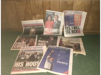 Lot Of Barack Obama Newspapers