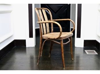 Antique ZPM Radomsko  “Thonet” Bentwood Chair With Cane Seat