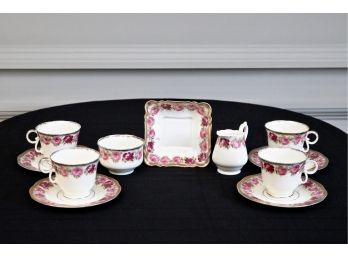 Set Of 11 Royal York Bone China Tea Cup And Saucer Set