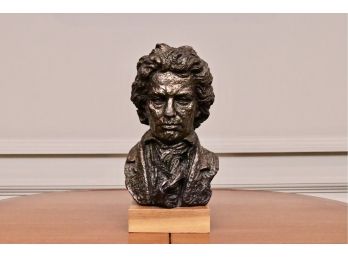 Vintage Beethoven Bust Sculpture Schillaci Austin Prod Inc