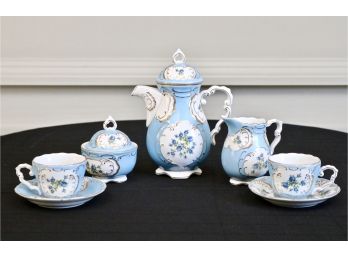Julia Aryeh Blue Rose Tea Set