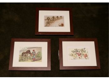 Set Of 3 Framed  Children's Nursery Framed Prints