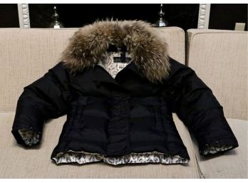 Jos Snow Down Women's Jacket With Fur Trimmed Hood