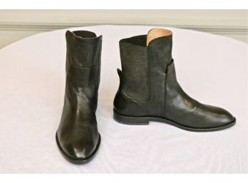 Alberto Fermani  Black Leather Ankle Boots