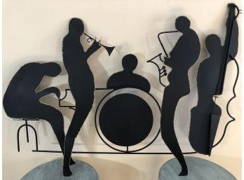 C. Jere Metal Band Sculpture, 'Jazz Band' - Signed