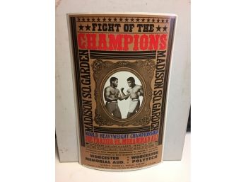 Ali - Frazier Fight Of The Champions Poster ( Not A Repro). Original Poster