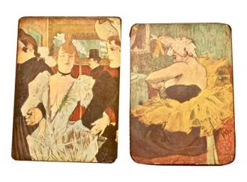 Two Henri De Toulouse-Lautrec Wood Prints