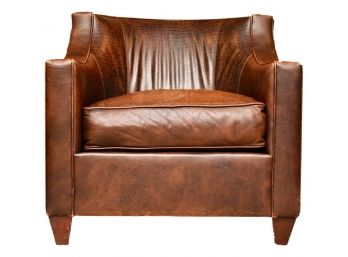 C&T Upholstery Design Leather Club Chair