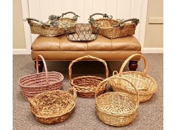 Collection Of Wicker Baskets - Perfect To Create Easter Baskets!