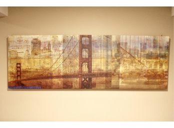 LARGE San Francisco Golden Gate Bridge Framed Canvas Print