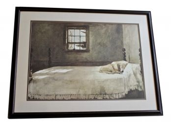 Andrew Wyeth 'Master Bedroom' Framed Lithograph