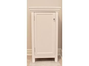 White Single Door Storage Cabinet