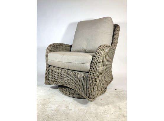 Wicker Swivel Chair By Kingsley Bate Originally $1100