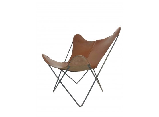 Jorge Ferrari-Hardoy For Knoll Leather Butterfly Chair, Original Retail $1900