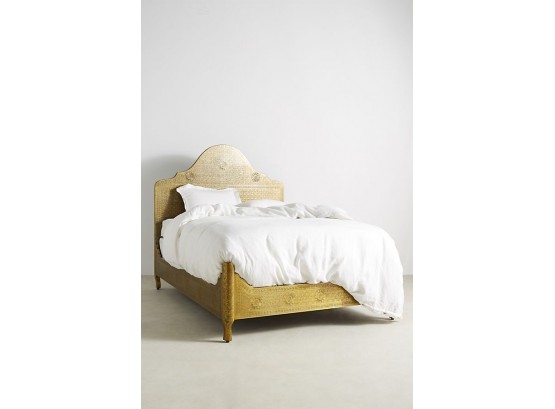 King Size Hand-Embossed Bed By Athropologie, Original Retail $1900