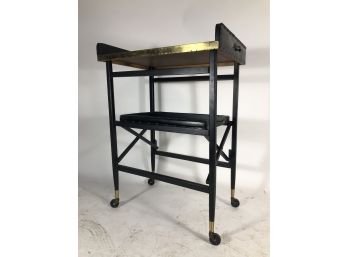 Mid-Century Tray Table Bar Cart