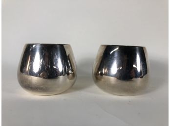 Pair Of WM Rogers & Son Silver Plated Cups