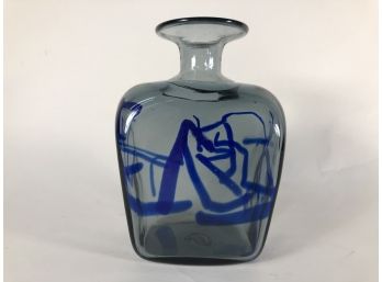 Signed Swedish Studio Glass Vase