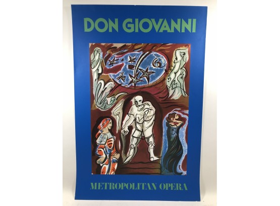 André Masson “Don Giovanni” 1978 Circle Gallery Met Opera Poster