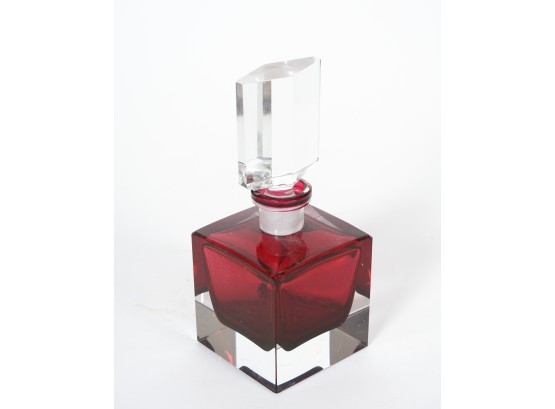 Geometric Glass Perfume Bottle