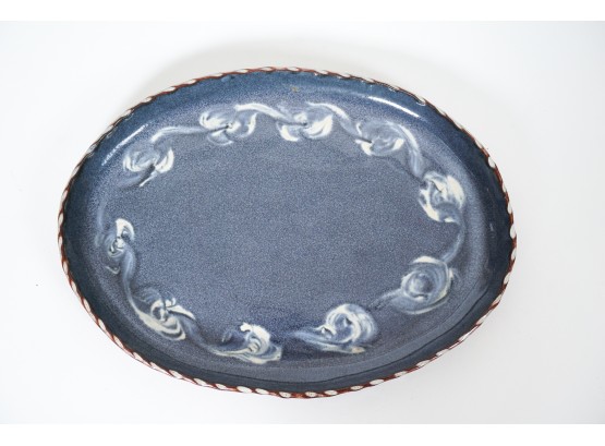 Blue Swirl Platter