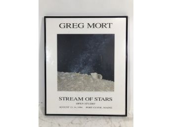 Framed Greg Mort Poster 'Stream Of Stars'