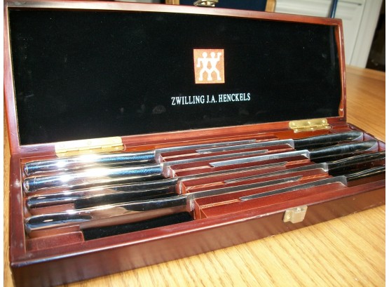 8 - Zwilling - J.A. Henckels Steak Knives In Original Box (Possibly Unused)